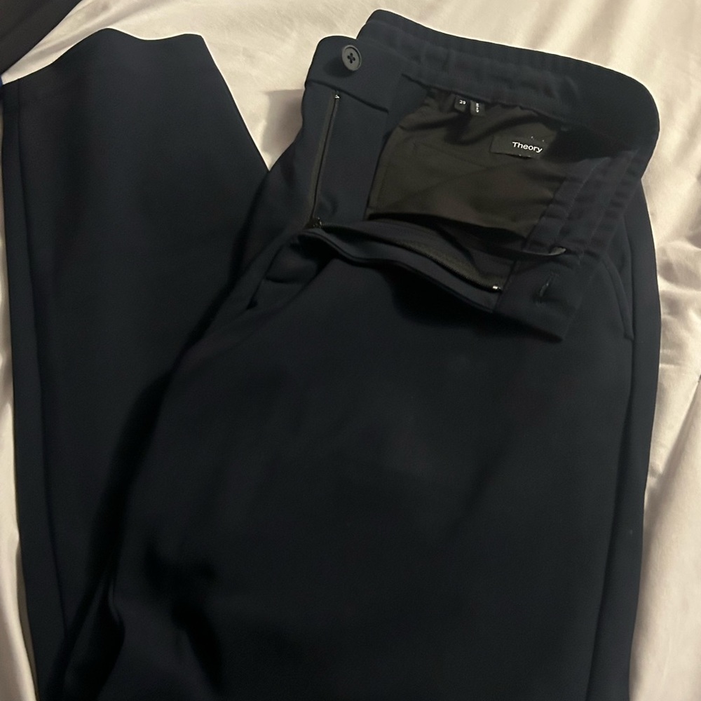 Theory Men's Dark Navy Dress Pants